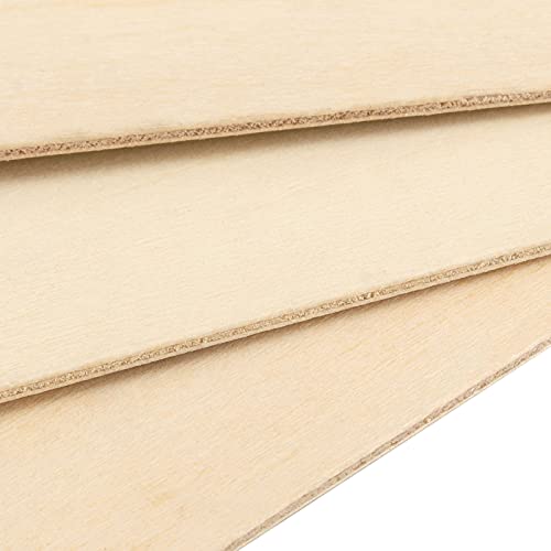 JOIKIT 24 PCS 12 x 8 x 1/16 Inch Basswood Sheets, 1.5mm Thick Unfinished Natural Balsa Wood Sheet Thin Plywood Boards for Cricut Maker, Crafts, JOIKIT