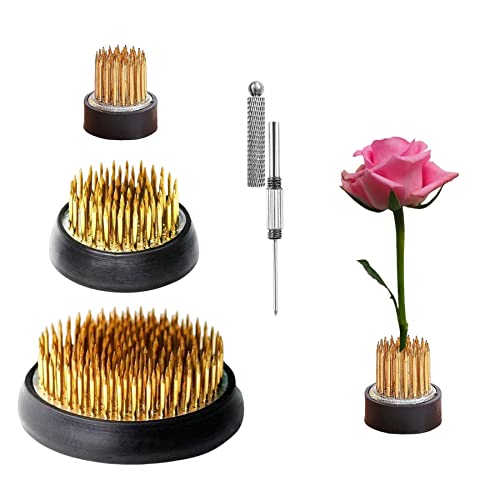 4/Set Flower Frog Flower Arrangement Taiwan Floral Frogs Japanese Ikebana Kenzan Tools 2-in-1 Pin Frogs Straightening Tool Flower Holder (1.02inch, Eggone