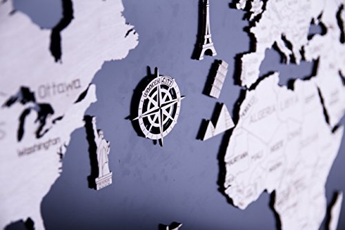 Wooden City World Map XL (120x80 ccentimeter) Wall Decoration (PUZZLE - Divers) WOODEN.CITY