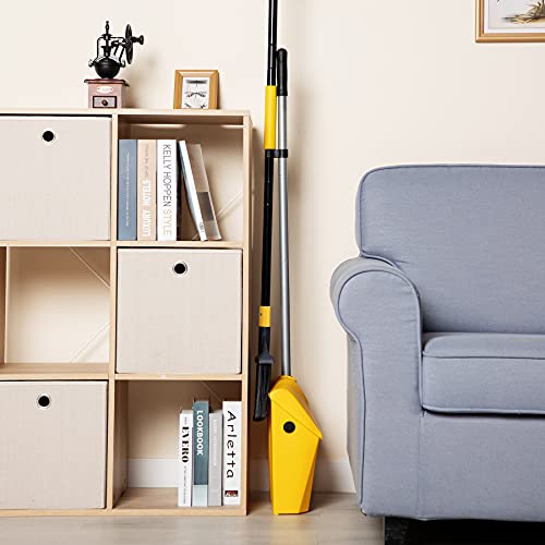 Yocada Heavy Duty Broom and Dustpan Set Commercial Outdoor Indoor 2+1 Perfect for Courtyard Garage Lobby Mall Market Floor Home Kitchen Room Office Yocada