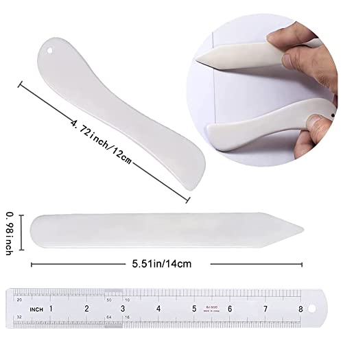 BUTUZE 32 Pieces Hand Bookbinding Tools, Bookbinding Kit for Beginners,Complete Bookbinding Tool Kit with Bookbinding Waxed Thread,Sewing Needles for BUTUZE