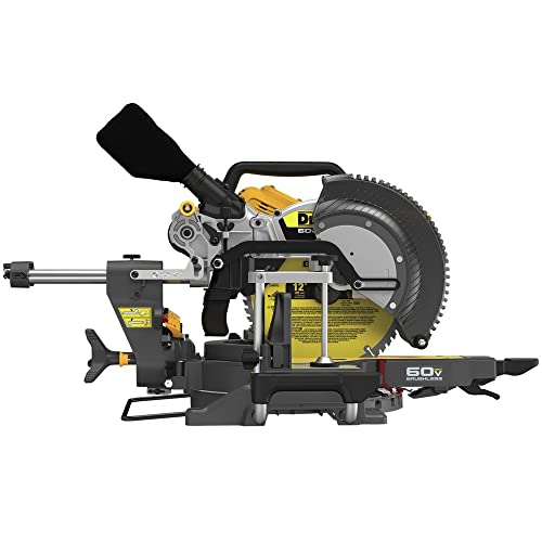 DEWALT DCS781B 60V MAX Brushless Lithium-Ion Cordless 12 in. Double Bevel Sliding Miter Saw (Tool Only) DEWALT