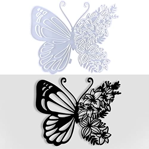 Very Big Butterfly Wall Hanging Silicone Resin Mold Butterfly Shaped Epoxy Silicone Casting Molds for Wall Decoration Office Living Room Garden, 3D Qinlunuho