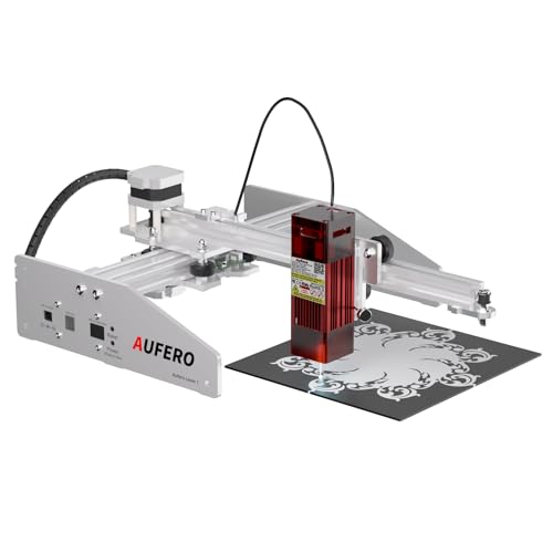 Aufero Laser 1 Laser Engraver, 5W Diode Short Focus Laser Engraver, Laser Engraving Machine for Wood/Leather, 7.1x7.inch Engraving Area, Aufero
