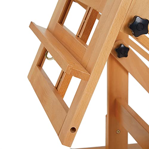 MEEDEN Deluxe Movable H-Frame Studio Easel,Painting Easel,Artist Easel,Heavy Duty Art Easel,Extra Large Easel for Adults,Solid Beech Wood Easel, MEEDEN