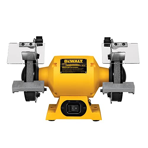DEWALT Bench Grinder, 6 Inch, 3/4 HP, 3,600 RPM For Larger Grinding Applications(DW756) DEWALT