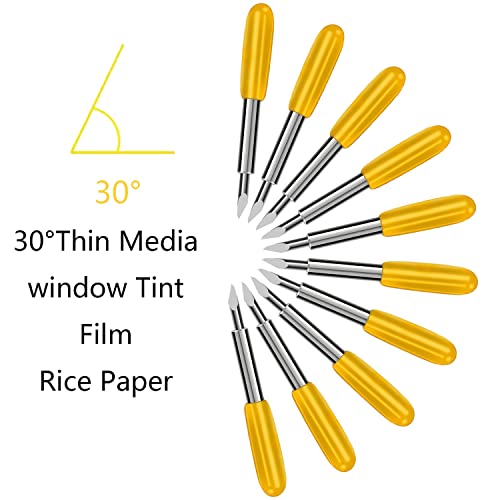 50 Pcs Replacement Blades Compatible with Explore Air /Air2/Air 3 /Maker/Maker 3 Cutting Machines - 10PCS Fine Point Blade, 30PCS Standard Blades and AUNKZL
