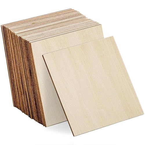 30 Pcs Basswood Sheets, Unfinished Wood, Thin Plywood Wood Sheets for –  WoodArtSupply