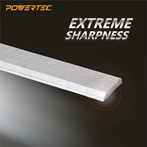 POWERTEC 6-1/8 Inch Jointer Blades for Ridgid JP06000, JP06101, JP0610, Craftsman 21705 Jointer, Replacement for Ridgid AC8600, JE08008, Craftsman POWERTEC