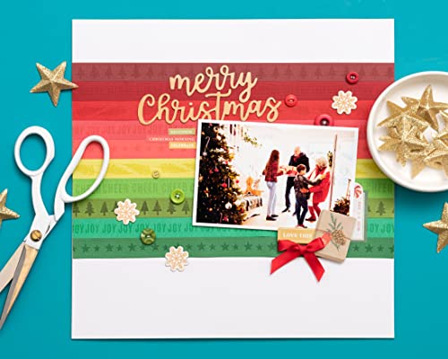 American Crafts 12x12 Card Stock Pack (Christmas) American Crafts