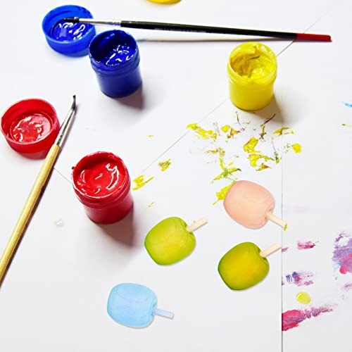 Unfinished Wood Apples Set of 30, Mini Wooden Apples Crafts Artuficial Apples Decorations for Pyrography Painting Writing DIY Wood Crafts Supplies Didiseaon