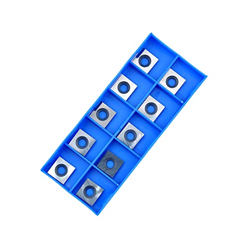 CDBP 11mm Square Straight Carbide Inserts for woodturning, 11×11×2.0mm Replacement Cutter for Woodworking Fits Spiral Helical Planer Cutter Head or CDBP
