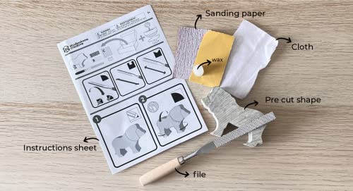 STUDIOSTONE CREATIVE DIY Arts & Crafts Carving Kit Kids Adults Wolf Sculpture Soapstone STUDIOSTONE CREATIVE