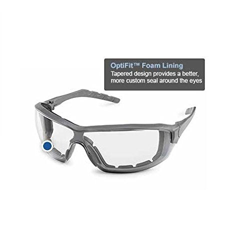 Gateway Safety 22GY78 Silverton Temple Version Safety Glass, Gray Frame - Gray FX2 Anti-Fog Lens Gateway Safety