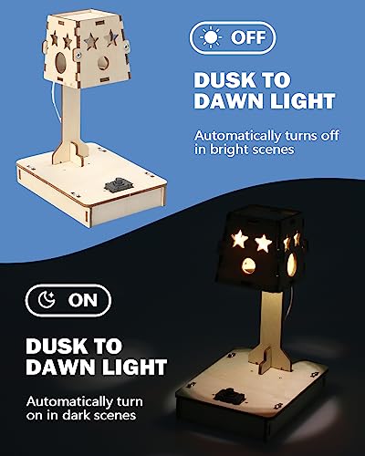 6 in 1 STEM Projects for Kids Ages 8-12, STEM Kits, 3D Wooden Puzzles, STEM Toys Building Kits, Educational Science Model Kits, Birthday Gifts for Poraxy