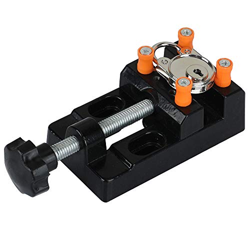 Z-COLOR Mini Flat Clamp Table Jaw Bench Clamp Mini Drill Press Vice Opening Parallel Table Vise DIY Sculpture Craft Carving Tool Z-Color