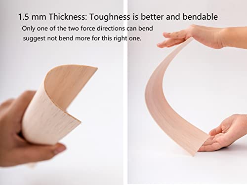 iUoczi12 Pack Balsa Wood Sheets 1/16 x 4 x 12 Inch Natural Wood Color Unfinished Wood for DIY Crafts Make Models of House Airplane Ship Boat DIY iUoczi