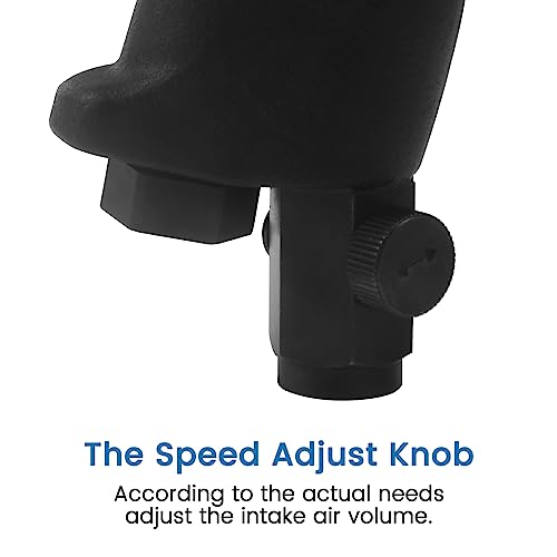 QIUMIN Pneumatic Rivet Nut Gun with Self-Locking Head Gun 1/4'', 5/16'', 3/8'' Mandrels, Air Riveting Gun Kit Riveter Set QIUMIN