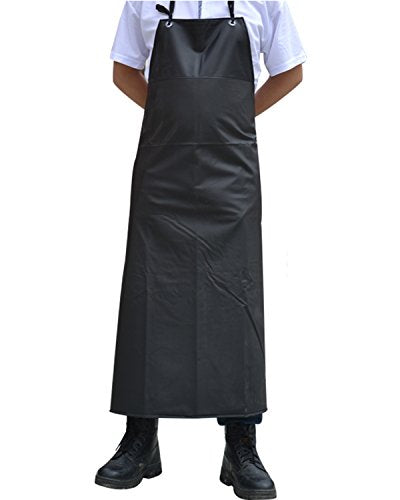 Surblue Waterproof Apron Chemical Resistant Work Safe Clothes (black) Surblue