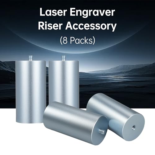Swiitol Laser Engraver Riser Legs 8Pcs, Riser Raised Footpads Height Up to 120mm for Most Laser Engraving Machine, Laser Engraver Risers Increase Swiitol