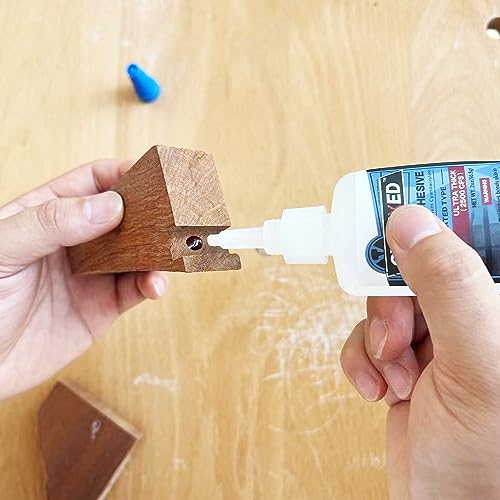 Professional Grade Cyanoacrylate Super Glue by CYAFIXED, Ultra Thick Viscosity CA Glue for Woodworking, 1 oz. (28.3 Grams) - Instant Adhesive for CYAFIXED