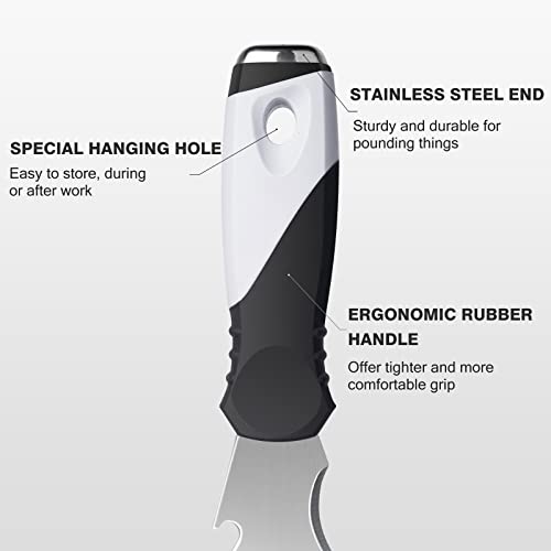 Mister Rui-Putty Knife, Paint Scraper 10 in 1 Putty Knife Multi-Use Painters Tool, Taping Knife, Paint Scraper Tool for Wood, Metal Scraper with Mister Rui