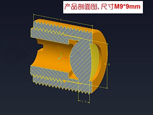 Qianfabeam Laser Lens Glass Collimating Lens Holder Coated for 405nm 445nm 515nm Lens 4mm Focus 405-G-2 M9X9MM 1pcs lights88