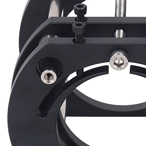 Router Lift Base, Aluminum Alloy Stainless Steel 4 Jaw Clamping, Strong Grip Firm Clamping Router Table Lifting System Base, 54mm Lifting Sturdy Rust Yunseity