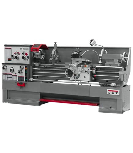 JET GH-1860ZX, 18" x 60" Geared Head Metal Lathe, ACU-RITE 203 DRO, Taper Attachment, Collet Closer (321505) Jet