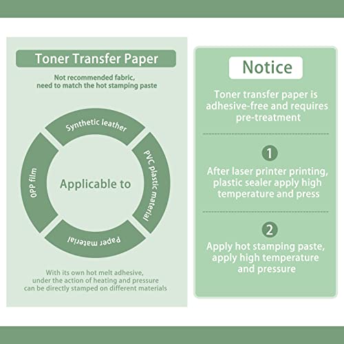 SUPERFINDINGS 60pcs 10 Color Reactive Foil Transfer Foil Paper 11.4x7.3inch A4 Hot Foil Paper Rolls for DIY Craft Embossing Scrapbooking Cards Making SUPERFINDINGS