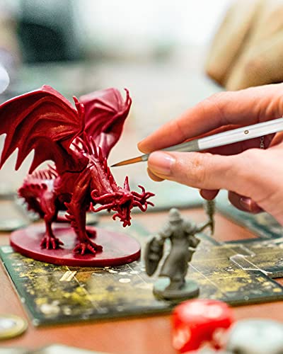 MyArtscape Miniature Paint Brushes with Holder, Set of 12 for Detail & Fine Point Painting - use with Acrylic, Watercolor, Oil, Gouache - for MyArtscape