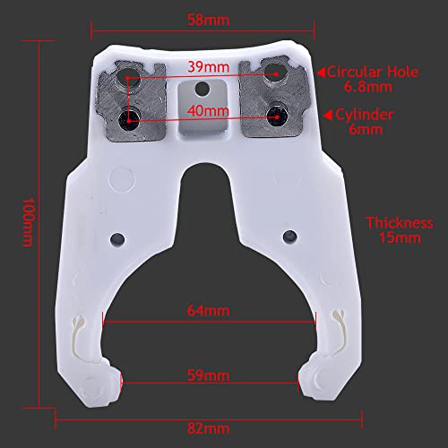 HOZLY 10PCS/Lot HSK 63F Tool Holder Clamp ABS Flame Proof Rubber Claw for CNC Machine HOZLY
