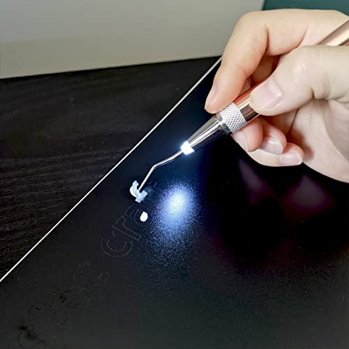 RTSTEC LED Weeding Tools for Vinyl with Light with Pin and Hook for Removing Tiny Vinyl Paper & Iron-on Projects Cuts RTSTEC