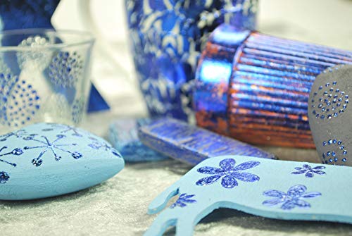 Pébéo Gédéo Mirror Effect 24k Gold Leaves Adhesive Sheet - 12 Sheets, 5 ½ x 5 ½ Inches, Art and Craft Supplies, for Painting, Home Decor, or Pebeo