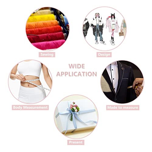 GDMINLO 3 Pack Tape Measure Measuring Tape for Body Fabric Sewing Tailor Cloth Knitting Craft Weight Loss Measurements Retractable 60-inch 1.5 Meter, GDMINLO