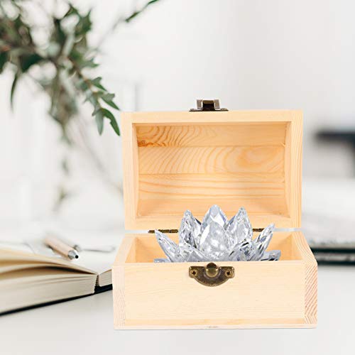 Zerodeko 1pc Pirate Treasure Chest Wooden Box Unfinished Kids Storage Organizer for Boys Craft Boy Gifts Wood Crates Jewelry Kids Treasure Chest Zerodeko