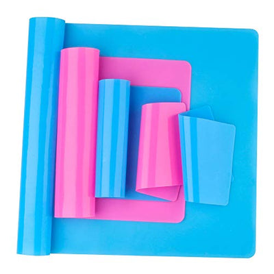 Reusable Silicone Mat Set (A3, A4, A5, A6) for Resin Crafts Jewelry Casting Molds, Food Grade Silicone Placemat, Waterproof Heat-Resistant