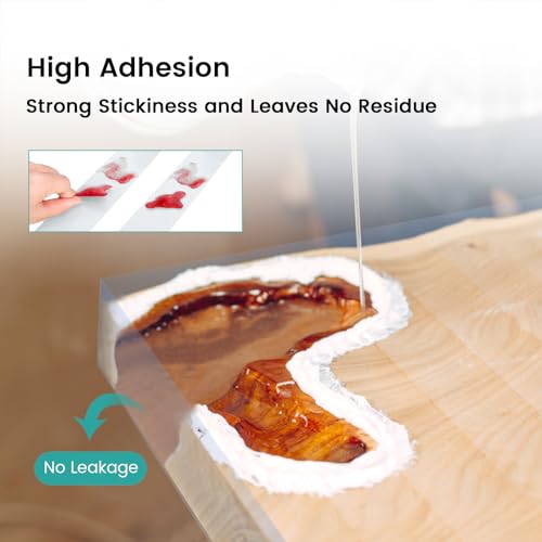 Resiners Resin Tape for Epoxy Resin Molding - 2IN W x 120FT L - Thermal Adhesive Tape, High Temperature Resistance, Easy Peel-Off, Release Resin Tape Resiners