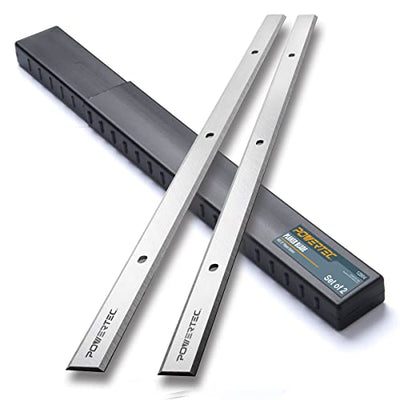 POWERTEC 12 Inch Planer Blades for Craftsman 21722, 21780, Harbor Freight Central Machinery Surface Planer 95082 Planer, Replacement for Craftsman