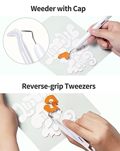 Sooez Weeding Tools for Vinyl, 6PCS Basic Tools Set for Cricut, Precision Craft Vinyl Tool Kit, Scoring Sooez