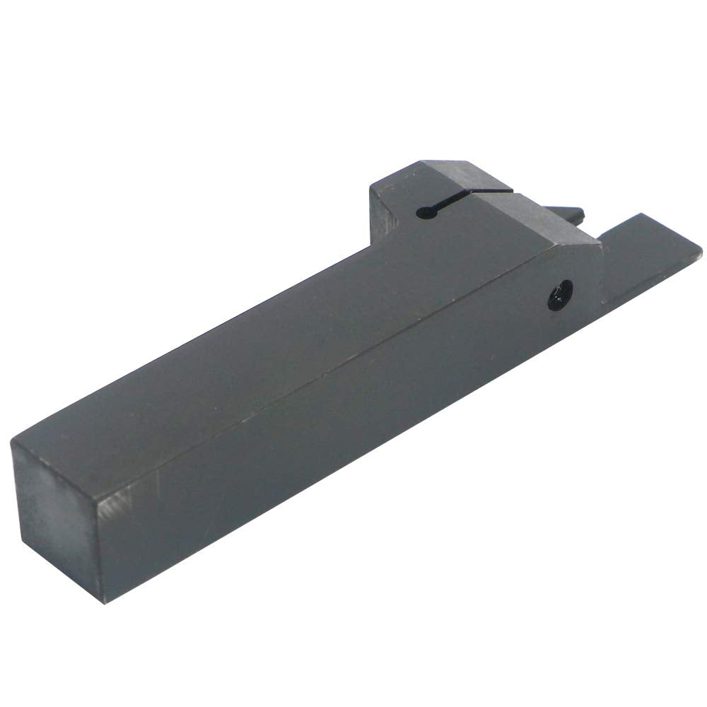 CNC Lathe Grooving Tool Holder MGEHR1616-3(0.63 Inch), with Three MGMN300 Cemented Carbide Blades. Yellow Processed Steel, Fuchsia Processed LingGan