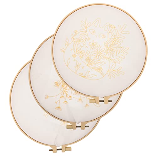 COHEALI 6 Sets Embroidery Material Pack Beginner Embroidery Kit Unfinished Stitchwork Art DIY Embroidery Material Embroidery Kit for Adults Craft Kit COHEALI