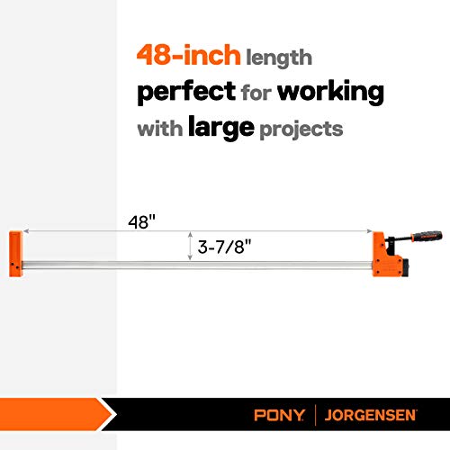 Jorgensen 48-inch Bar Clamps, 90°Cabinet Master Parallel Jaw Bar Clamp Set, 2-pack Jorgensen