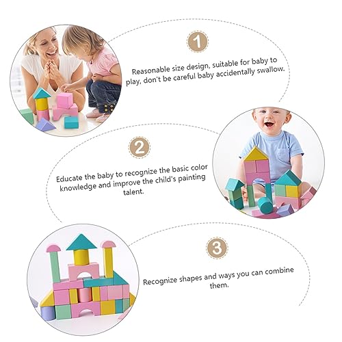 VICASKY 1 Set Macaron Building Blocks Interactive Games Child Development Creative Toy Game for Kids Toy for Kids New Year Gift Kid Toy Child Play VICASKY