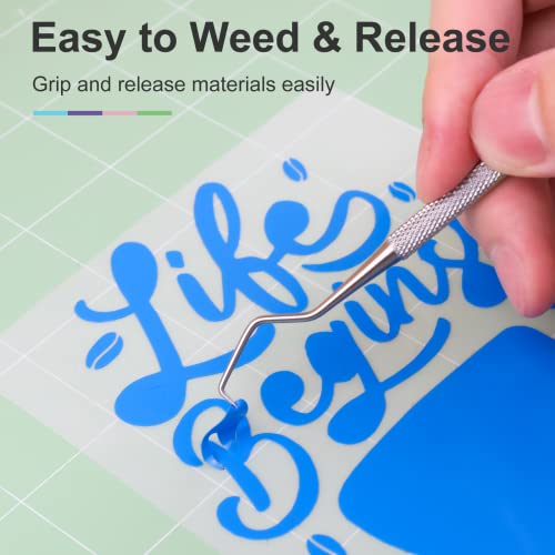 HTVRONT Standard Grip Cutting Mats for Cricut, 5 Pack Cutting Mats 12x12 for Cricut Maker/Maker 3/Explore 3/Air/Air 2/One, Standard Adhesive Sticky HTVRONT