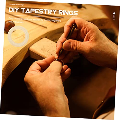 Operitacx 125 Pcs Handmade Wooden Ring Small Unfinished Rings Unfinished Wood Rings Craft Rings Smooth Wood Rings Macrame Wood Rings Wood Rings Operitacx