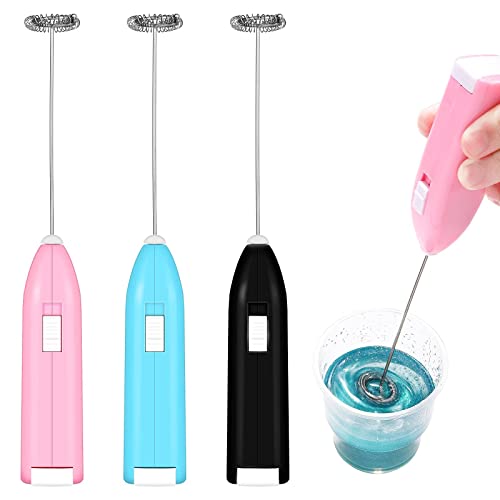 3 Pieces Epoxy Resin Stirrer Handheld Battery Operated Epoxy Mixing Stick Electric Tumbler Mixer Blender with Stainless Steel for Crafts Tumbler, Honoson