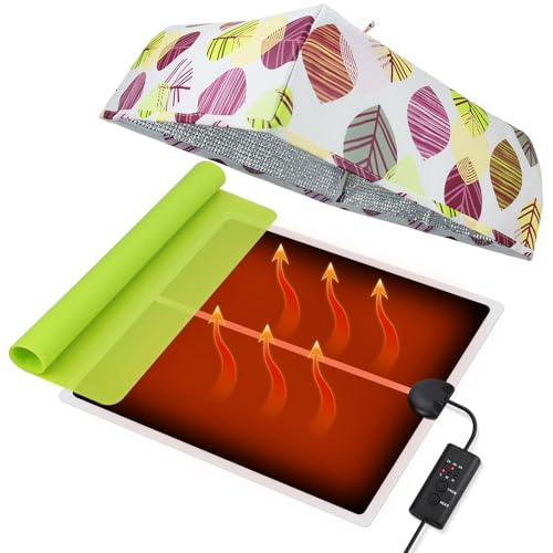 Epoxy Resin Heating Mat, Resin Curing Machine with Cover Timer, Quick Dry Tool Set Heater Coaster for Silicone Molds mCare