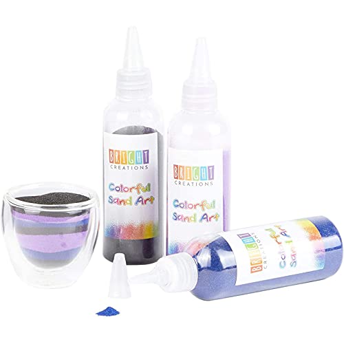 Bright Creations Colored Sand Bottles, Rainbow Colors (0.33 lb, 10 Pack) Bright Creations