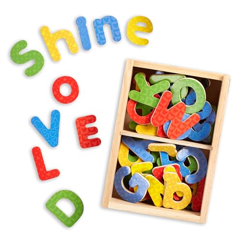Melissa & Doug Disney Mickey and Friends Wooden Alphabet Magnets - 52 Uppercase and Lowercase Letters Melissa & Doug